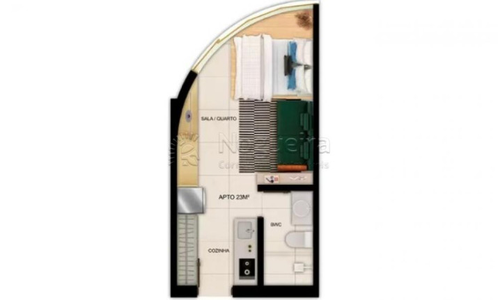 Imagem Apartamento com 1 Quarto à Venda, 23 m² em Recife - Recife