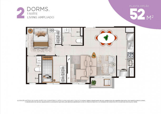 Imagem Apartamento com 2 Quartos à Venda, 49 m² em Santo Amaro - São Paulo