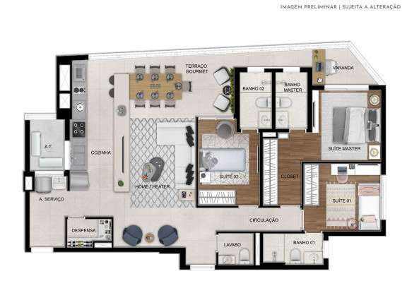 Imagem Apartamento com 4 Quartos à Venda, 115 m² em Vila Osasco - Osasco Imagem Apartamento com 4 Quartos à Venda, 115 m² em Vila Osasco - Osasco