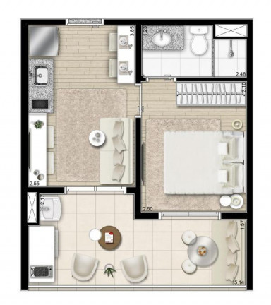 Imagem Apartamento com 1 Quarto à Venda, em Ipiranga - São Paulo Imagem Apartamento com 1 Quarto à Venda, em Ipiranga - São Paulo