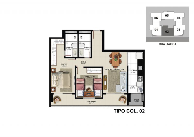 Imagem Apartamento com 2 Quartos à Venda, 73 m² em Coqueiral de Itaparica - Vila Velha Imagem Apartamento com 2 Quartos à Venda, 73 m² em Coqueiral de Itaparica - Vila Velha
