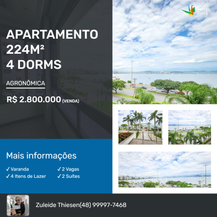 Imagem Apartamento com 4 Quartos à Venda, 240 m²em Agronômica - Florianópolis
