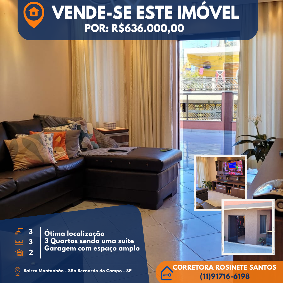 Imagem Sobrado com 3 Quartos à Venda, 284 m²em Montanhão - São Bernardo do Campo Imagem Sobrado com 3 Quartos à Venda, 284 m²em Montanhão - São Bernardo do Campo