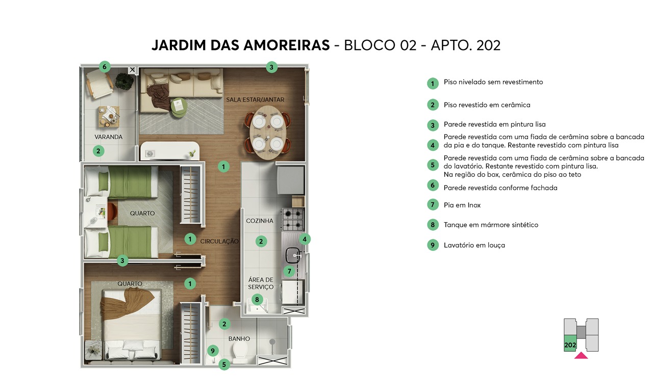Imagem Apartamento com 2 Quartos à Venda, 45 m²em Cosmos - Rio de Janeiro