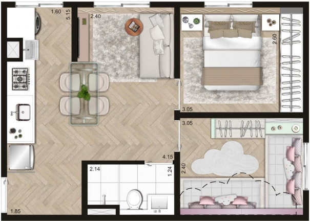 Imagem Apartamento com 2 Quartos à Venda, 40 m² em Jardim Santo Antônio - São Paulo