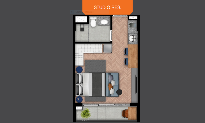 Imagem Studio com 1 Quarto à Venda, 22 m² em Perdizes - São Paulo