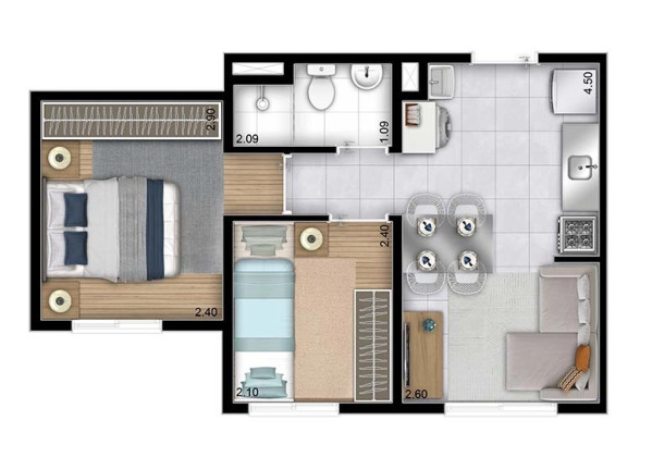 Imagem Apartamento com 1 Quarto à Venda, em Brás - São Paulo Imagem Apartamento com 1 Quarto à Venda, em Brás - São Paulo
