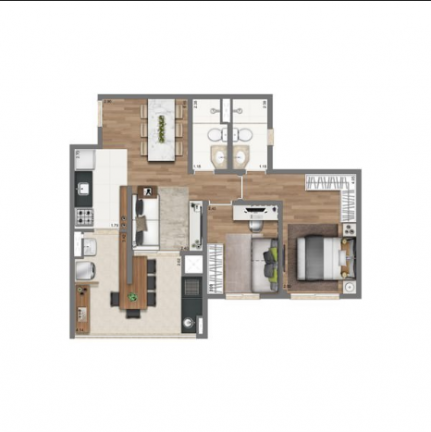 Imagem Apartamento com 2 Quartos à Venda, 60 m² em Vila Mazzei - São Paulo