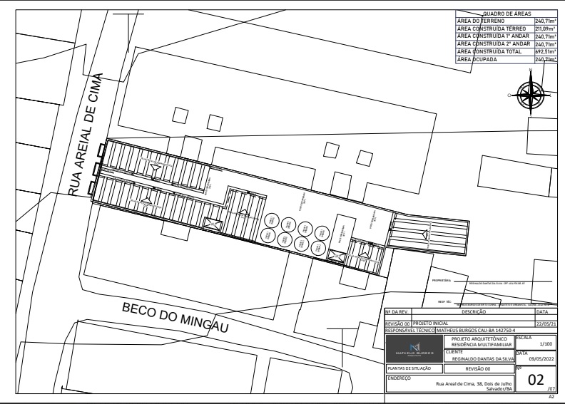 Terreno à Venda, 250 m²em Dois de Julho - Salvador