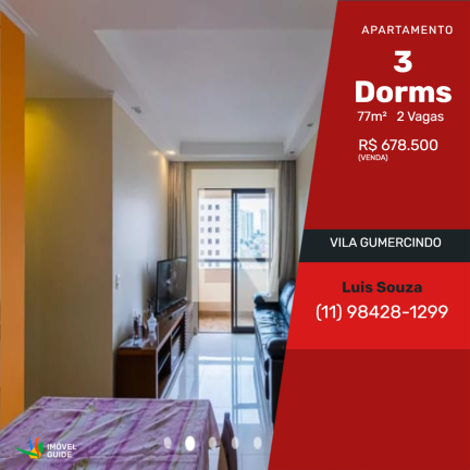 Imagem Apartamento com 3 Quartos à Venda, em Vila Gumercindo - São Paulo Imagem Apartamento com 3 Quartos à Venda, em Vila Gumercindo - São Paulo