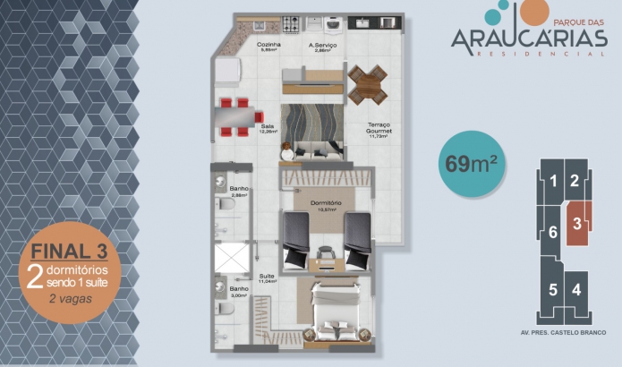 Imagem Apartamento com 2 Quartos à Venda, 86 m²em Real - Praia Grande Imagem Apartamento com 2 Quartos à Venda, 86 m²em Real - Praia Grande
