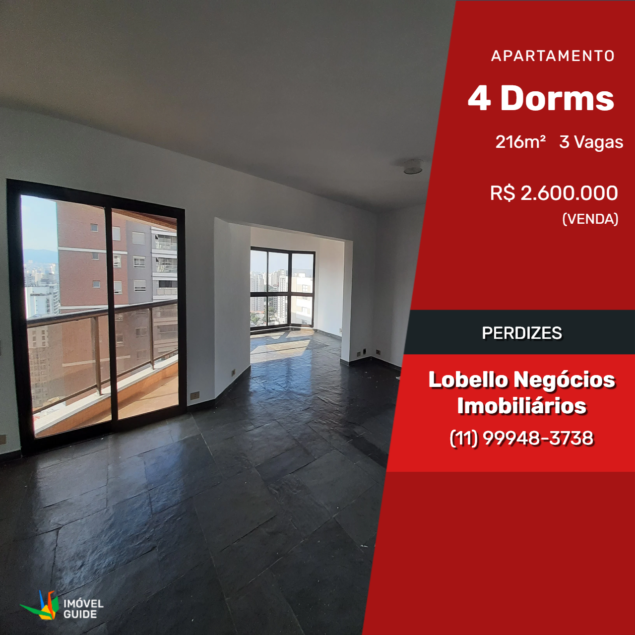 Imagem Apartamento com 4 Quartos à Venda, 216 m²em Perdizes - São Paulo