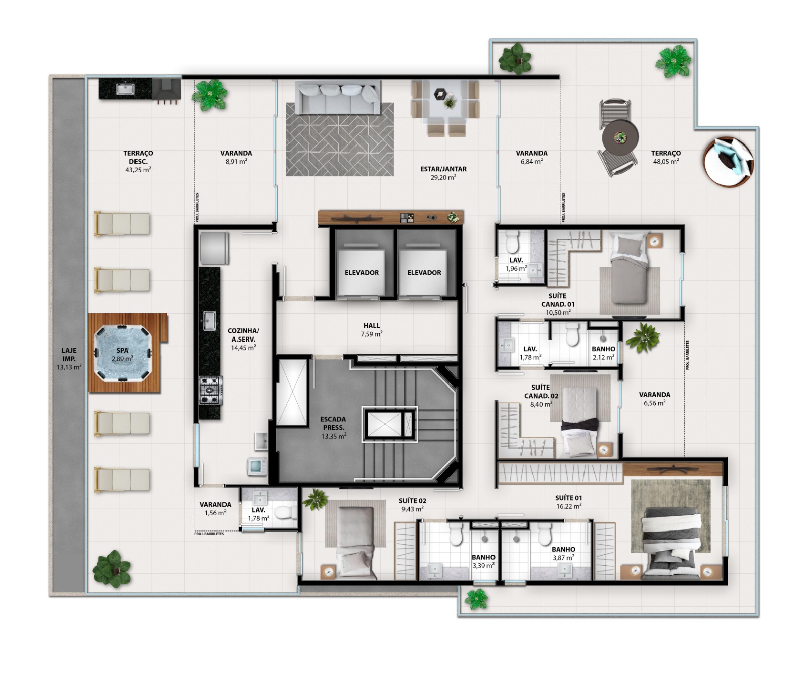Imagem Apartamento com 3 Quartos à Venda, 89 m²em Jardim Camburi - Vitória