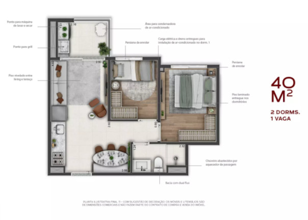 Imagem Apartamento com 1 Quarto à Venda, 24 m² em Vila Guilhermina - São Paulo