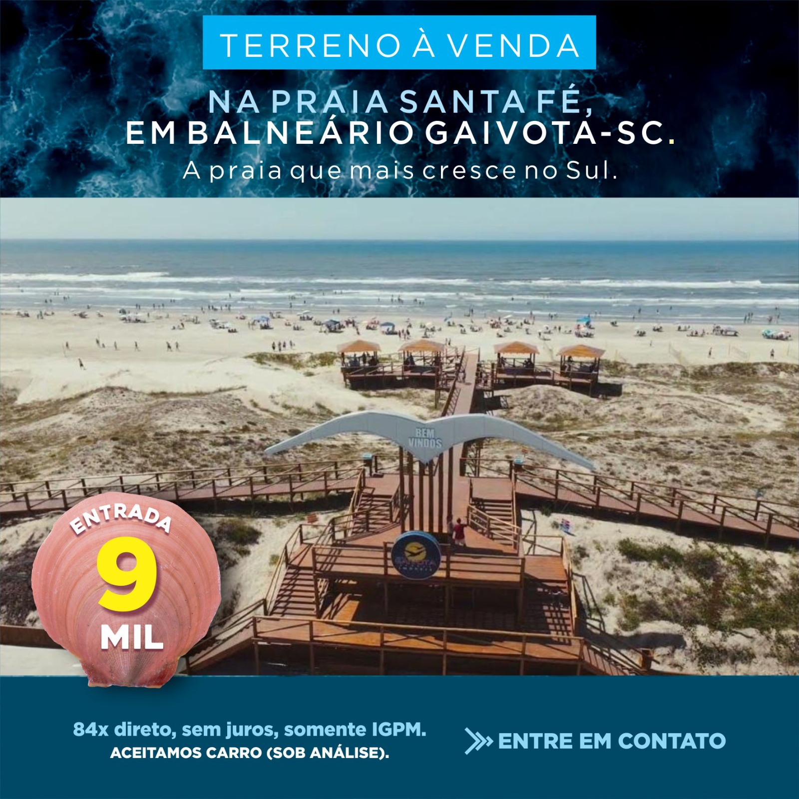 Imagem Terreno à Venda, 360 m²em Loteamento Santa Fé - Balneário Gaivota Imagem Terreno à Venda, 360 m²em Loteamento Santa Fé - Balneário Gaivota
