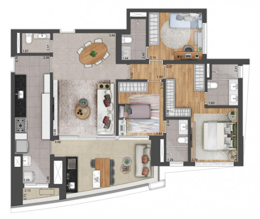 Imagem Apartamento com 2 Quartos à Venda, 93 m² em Sítio Tamboré Alphaville - Barueri Imagem Apartamento com 2 Quartos à Venda, 93 m² em Sítio Tamboré Alphaville - Barueri