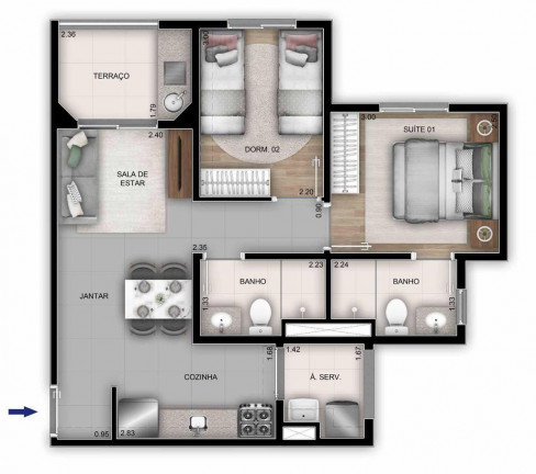 Imagem Apartamento com 2 Quartos à Venda, 55 m² em Vila Sofia - São Paulo Imagem Apartamento com 2 Quartos à Venda, 55 m² em Vila Sofia - São Paulo