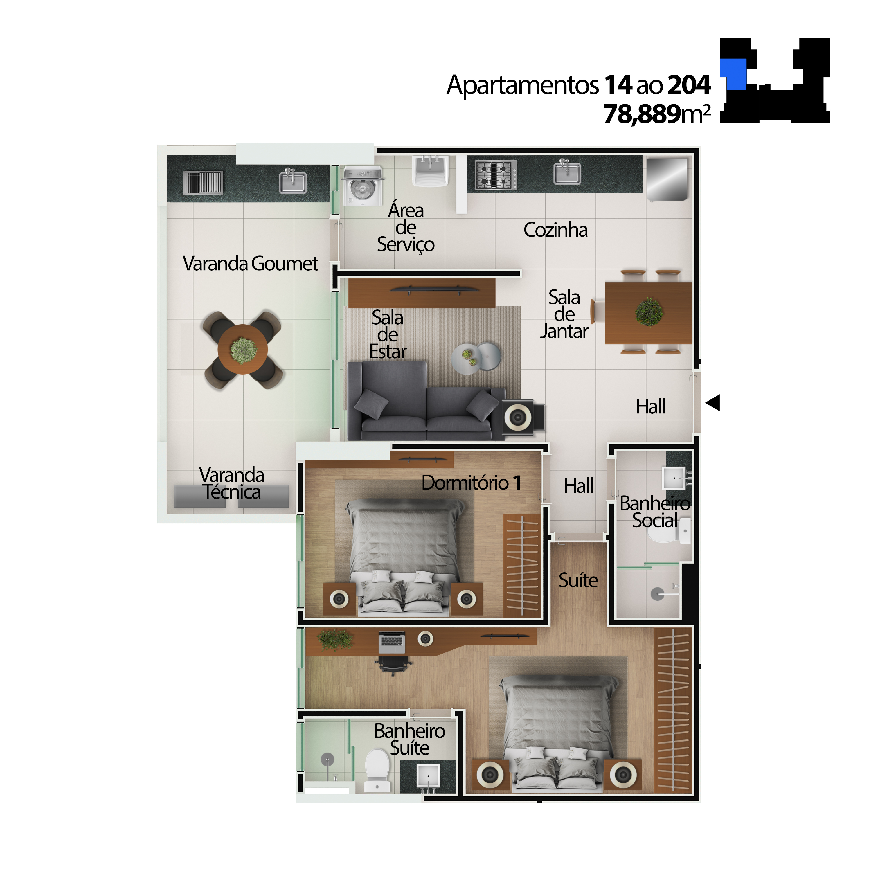 Imagem Apartamento com 2 Quartos à Venda, 78 m²em Centro - Mongaguá Imagem Apartamento com 2 Quartos à Venda, 78 m²em Centro - Mongaguá