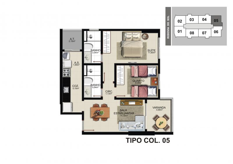 Imagem Apartamento com 2 Quartos à Venda, 90 m² em Praia de Itaparica - Vila Velha Imagem Apartamento com 2 Quartos à Venda, 90 m² em Praia de Itaparica - Vila Velha