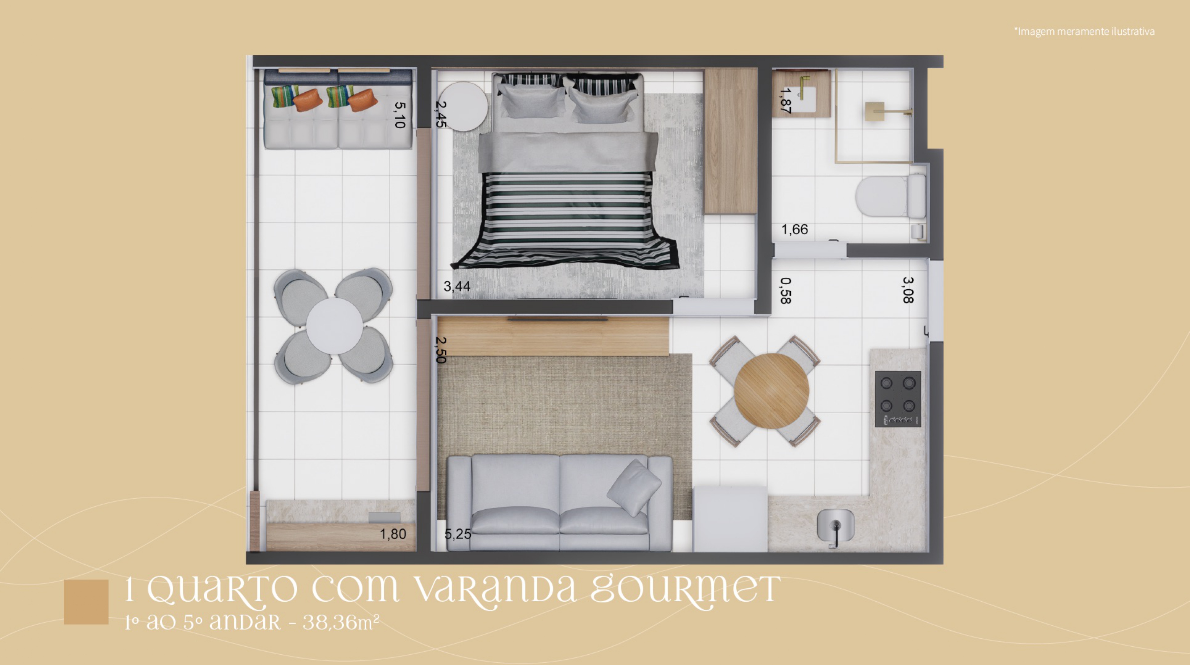 Imagem Apartamento com 1 Quarto à Venda, 25 m² em Centro - Tamandaré