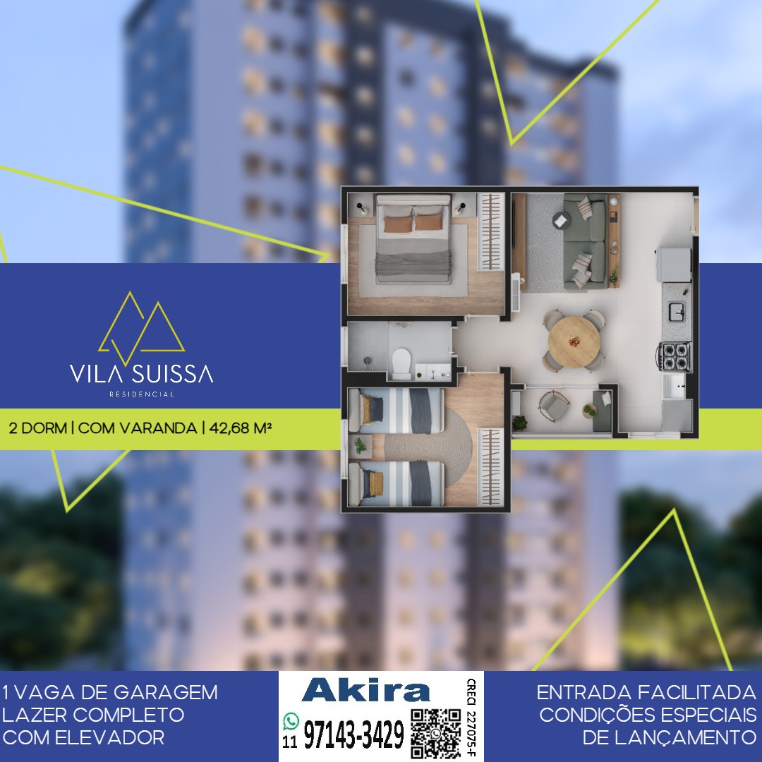 Imagem Apartamento com 2 Quartos à Venda, 42 m² em Vila Suissa - Mogi das Cruzes Imagem Apartamento com 2 Quartos à Venda, 42 m² em Vila Suissa - Mogi das Cruzes