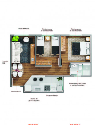 Imagem Apartamento com 2 Quartos à Venda, 45 m² em Centro - Uberaba Imagem Apartamento com 2 Quartos à Venda, 45 m² em Centro - Uberaba