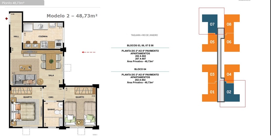 Imagem Apartamento com 2 Quartos à Venda, 46 m² em Jacarepaguá - Rio de Janeiro