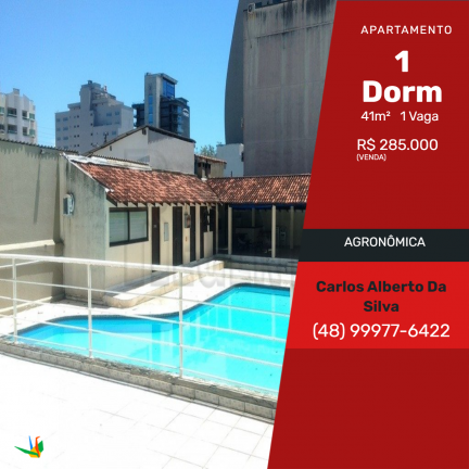Imagem Apartamento com 1 Quarto à Venda, 41 m² em Agronômica - Florianópolis Imagem Apartamento com 1 Quarto à Venda, 41 m² em Agronômica - Florianópolis