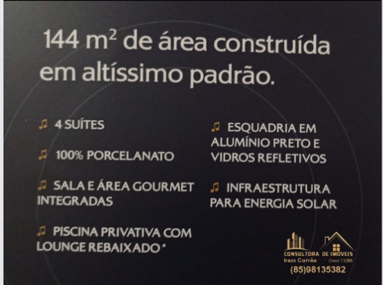 Imagem Casa com 4 Quartos à Venda, 144 m² em Timbu - Eusébio Imagem Casa com 4 Quartos à Venda, 144 m² em Timbu - Eusébio