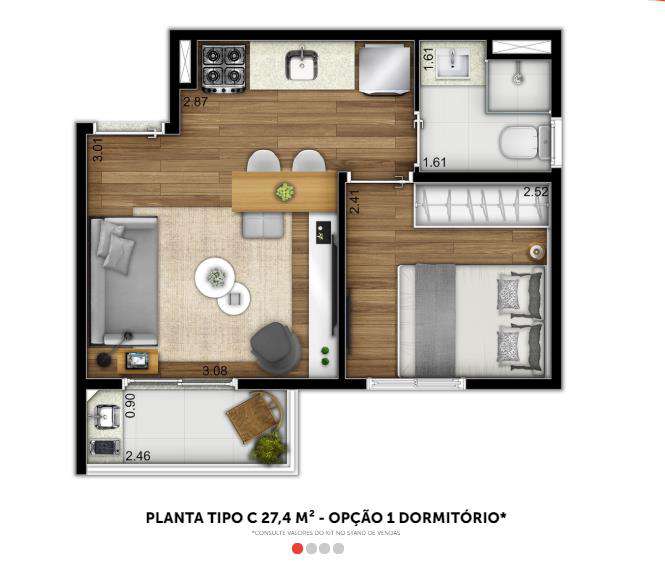 Imagem Kitnet com 1 Quarto à Venda, 27 m² em Sé - São Paulo Imagem Kitnet com 1 Quarto à Venda, 27 m² em Sé - São Paulo