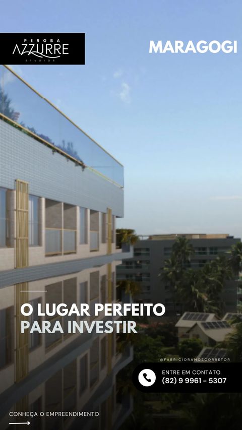 Studio à Venda, 29 m²em Praia de Peroba - Maragogi