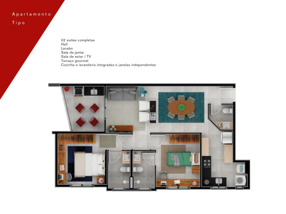 Imagem Apartamento com 2 Quartos à Venda, 80 m² em Cidade Alta - Piracicaba Imagem Apartamento com 2 Quartos à Venda, 80 m² em Cidade Alta - Piracicaba