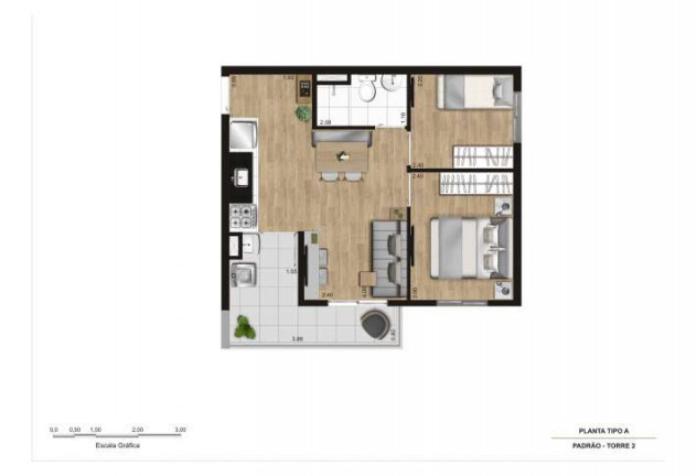 Imagem Apartamento com 2 Quartos à Venda,  em Parque Maria Helena - São Paulo