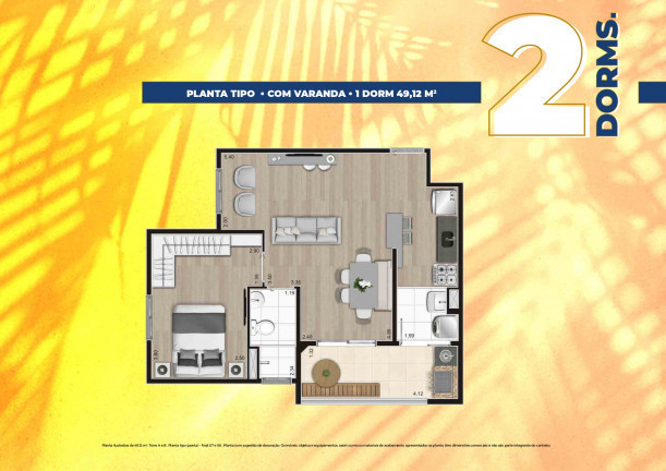 Imagem Apartamento com 1 Quarto à Venda, 47 m² em Vera Cruz - Mongaguá