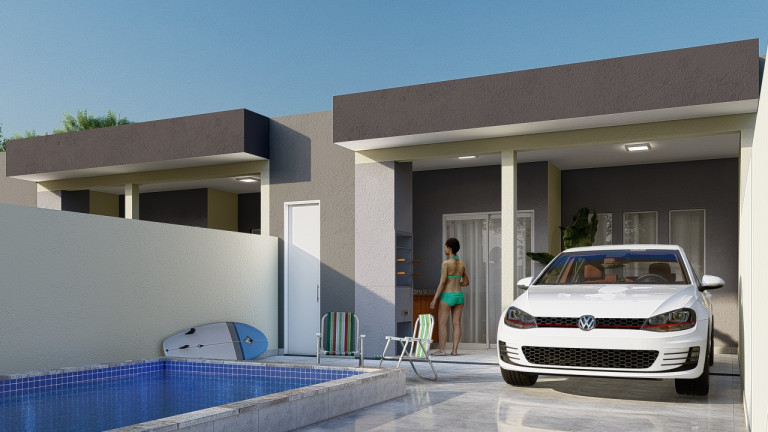 Imagem Casa com 3 Quartos à Venda, 79 m² em Jd. Palmeiras - Itanhaém