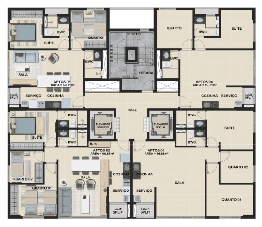 Imagem Apartamento com 2 Quartos à Venda, 50 m²em Tamarineira - Recife Imagem Apartamento com 2 Quartos à Venda, 50 m²em Tamarineira - Recife