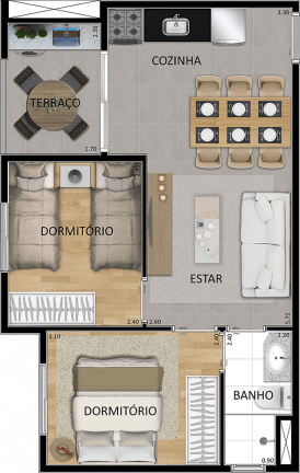 Imagem Apartamento com 2 Quartos à Venda, 43 m² em Vila Gustavo - São Paulo