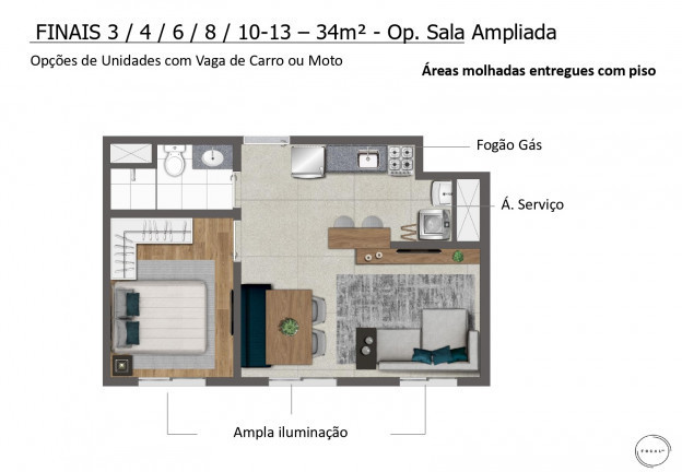 Imagem Apartamento com 2 Quartos à Venda, 34 m² em Butantã - São Paulo