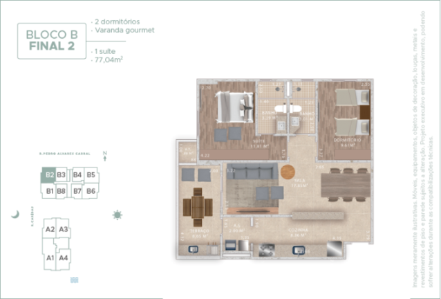 Imagem Apartamento com 2 Quartos à Venda, em Aviação - Praia Grande Imagem Apartamento com 2 Quartos à Venda, em Aviação - Praia Grande