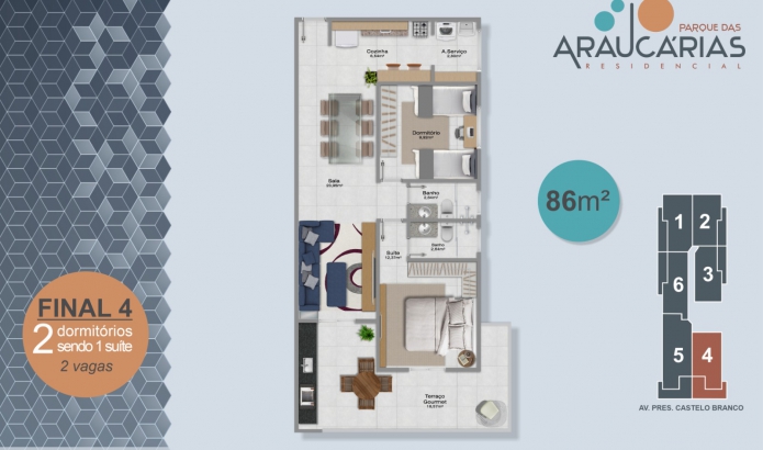 Imagem Apartamento com 2 Quartos à Venda, 86 m²em Real - Praia Grande Imagem Apartamento com 2 Quartos à Venda, 86 m²em Real - Praia Grande