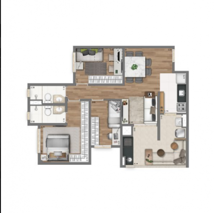 Imagem Apartamento com 2 Quartos à Venda, 60 m² em Vila Mazzei - São Paulo