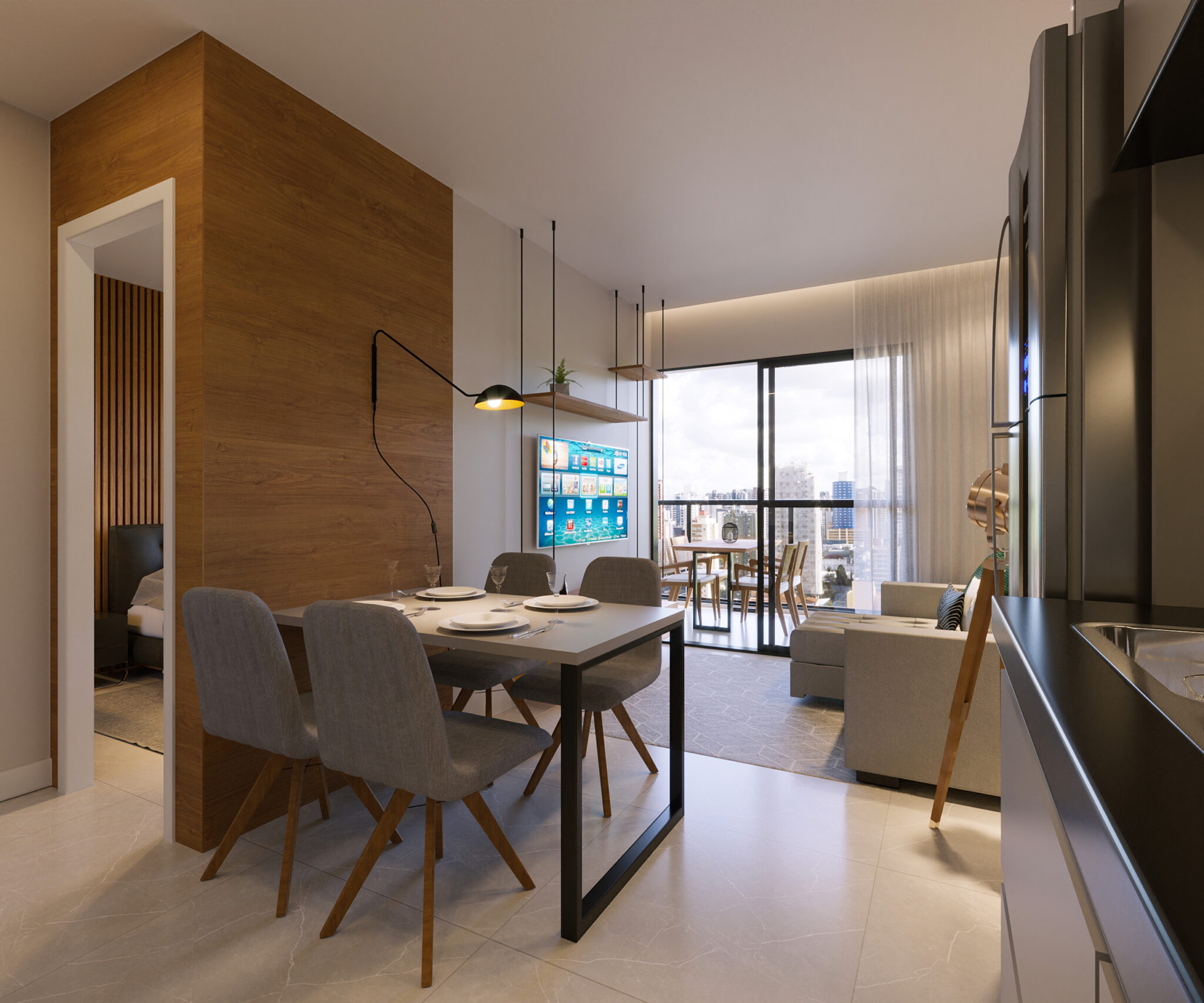 Imagem Apartamento com 2 Quartos à Venda, 57 m²em Centro - Curitiba