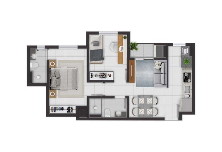 Imagem Apartamento com 2 Quartos à Venda, 52 m² em Fazendinha - Curitiba Imagem Apartamento com 2 Quartos à Venda, 52 m² em Fazendinha - Curitiba
