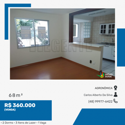 Imagem Apartamento com 2 Quartos à Venda, 68 m² em Agronômica - Florianópolis Imagem Apartamento com 2 Quartos à Venda, 68 m² em Agronômica - Florianópolis