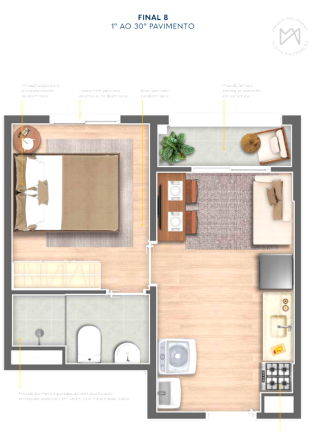 Imagem Studio com 1 Quarto à Venda, 20 m² em Santo Amaro - São Paulo Imagem Studio com 1 Quarto à Venda, 20 m² em Santo Amaro - São Paulo