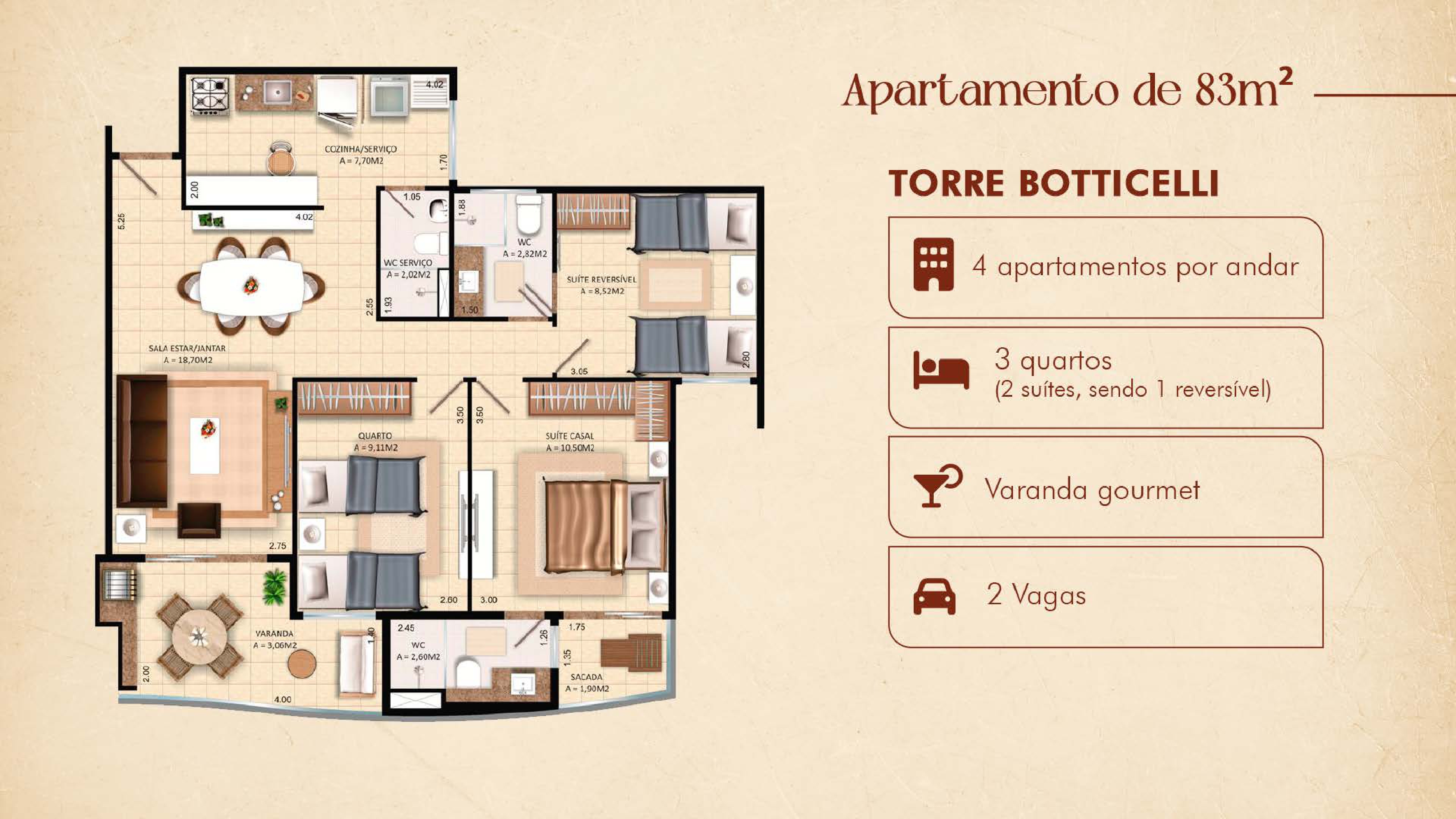 Imagem Apartamento com 3 Quartos à Venda, 110 m²em Renascença - São Luís Imagem Apartamento com 3 Quartos à Venda, 110 m²em Renascença - São Luís