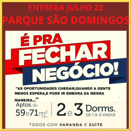 Imagem Apartamento com 3 Quartos à Venda, 71 m² em Parque São Domingos - São Paulo