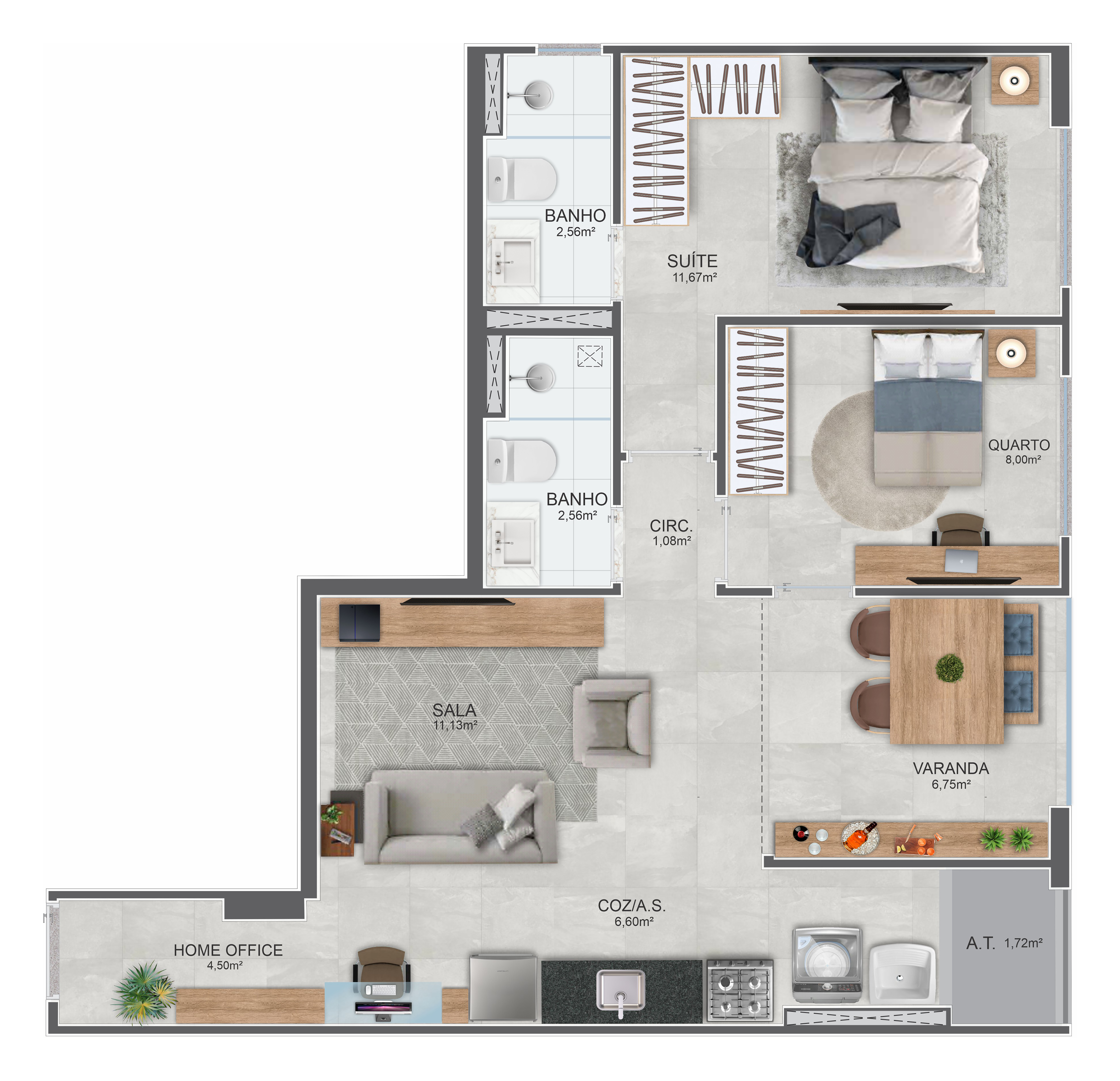 Imagem Apartamento com 2 Quartos à Venda, 60 m² em Praia da Costa - Vila Velha