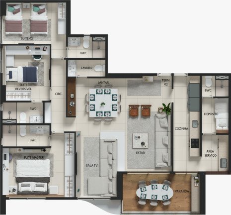 Imagem Apartamento com 4 Quartos à Venda, 132 m² em Boa Viagem - Recife