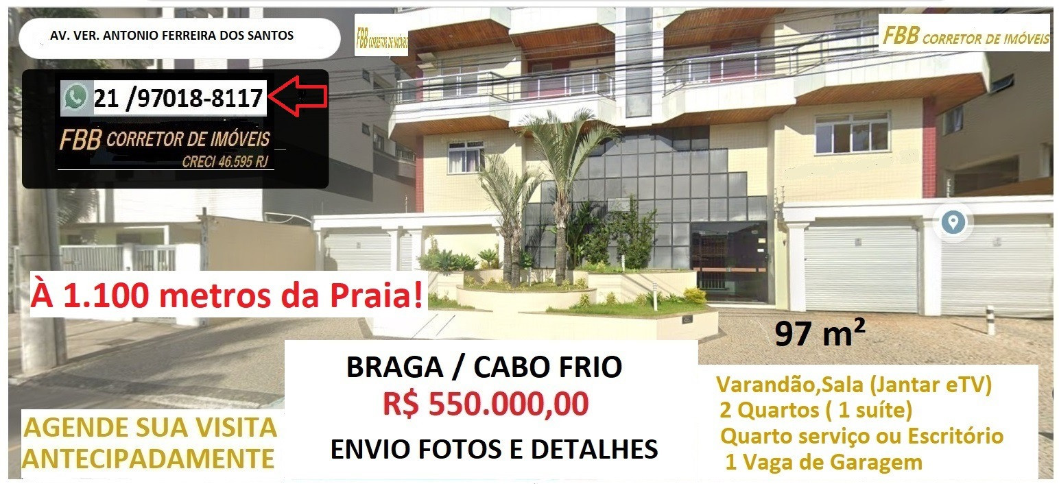 Imagem Apartamento com 2 Quartos à Venda, 97 m² em Braga - Cabo Frio Imagem Apartamento com 2 Quartos à Venda, 97 m² em Braga - Cabo Frio